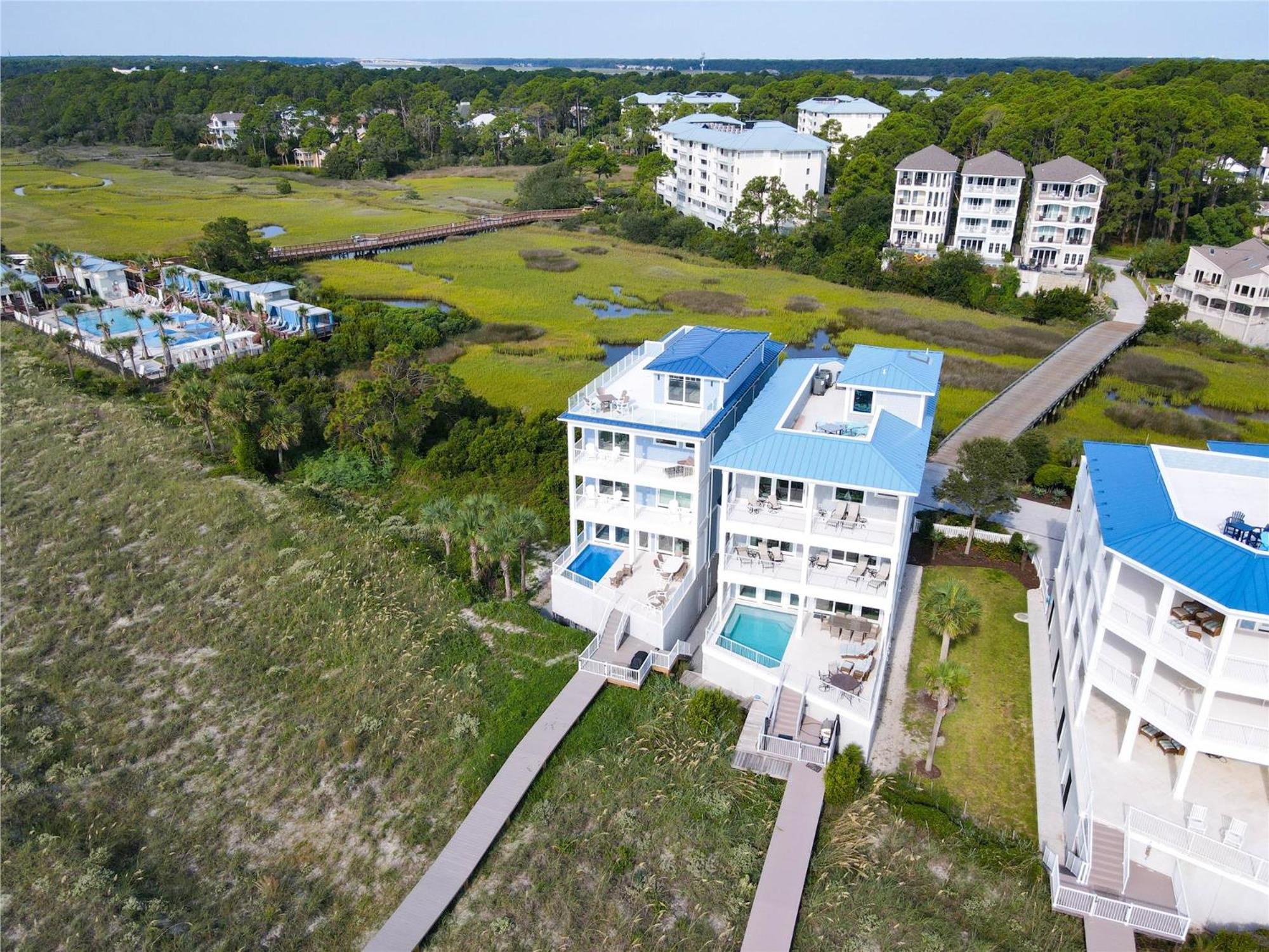 8 Terra Bella Trace- Oceanfront, 6 Primary Rooms, Pool, Roof Top, Free Activities Included ヒルトンヘッドアイランド エクステリア 写真